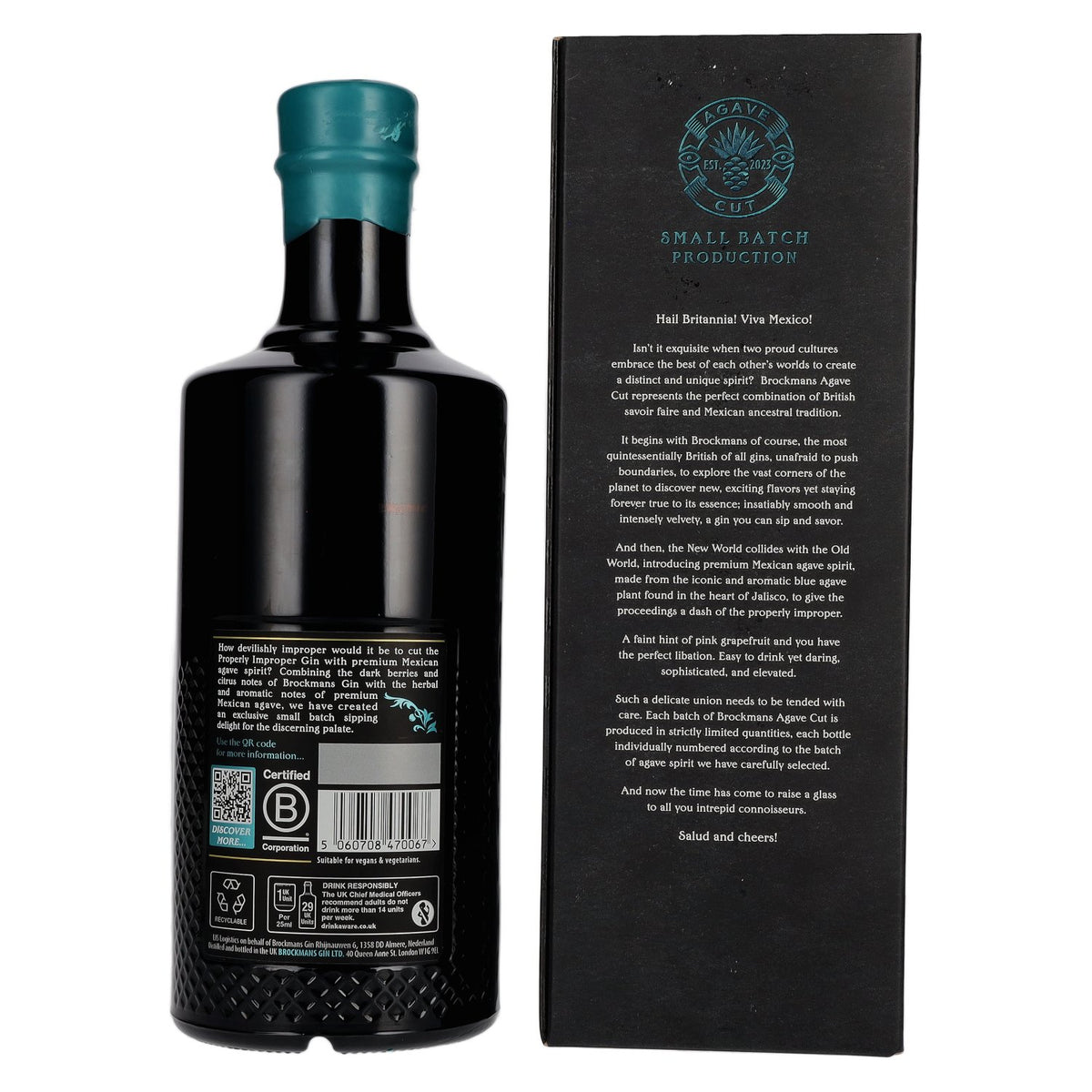 Brockmans AGAVE CUT GIN 41,2% Vol. 0,7l in Geschenkbox