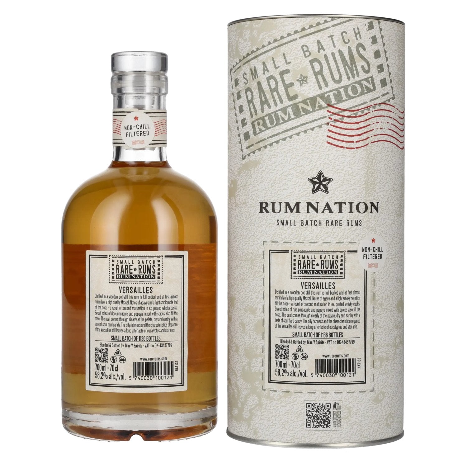Rum Nation Rare Rums VERSAILLES 2007/2024 58,2% vol. 0,7l en boîte cadeau