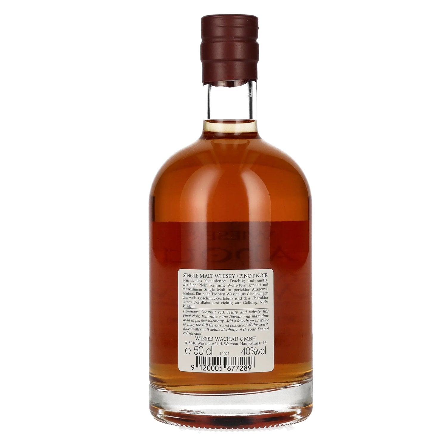 Wieser Single Malt WIESky Pinot Noir Whisky 40% Vol. 0,5l
