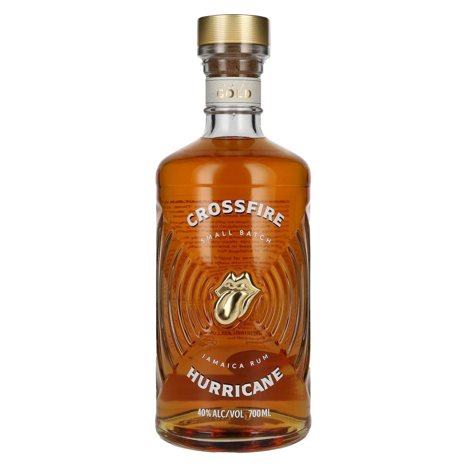 CROSSFIRE HURRICANE x ROLLING STONES Gold Small Batch Jamaica Rum 40% Vol. 0,7l