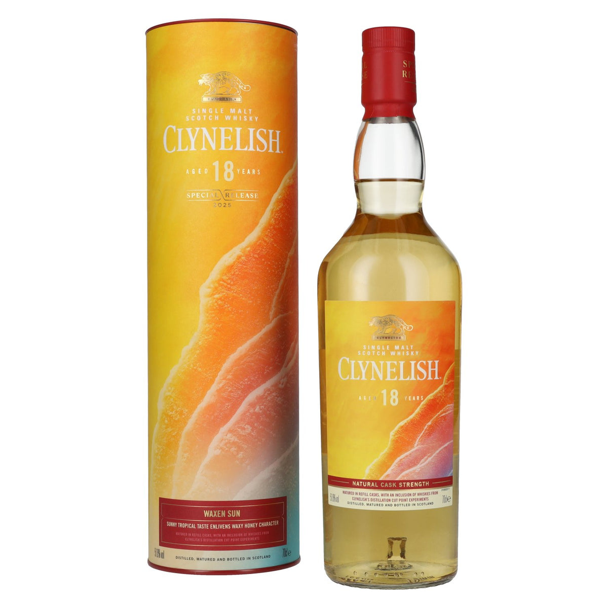 Clynelish 18 Years Old WAXEN SUN Single Malt Special Release 2025 51,6% Vol. 0,7l in gift box