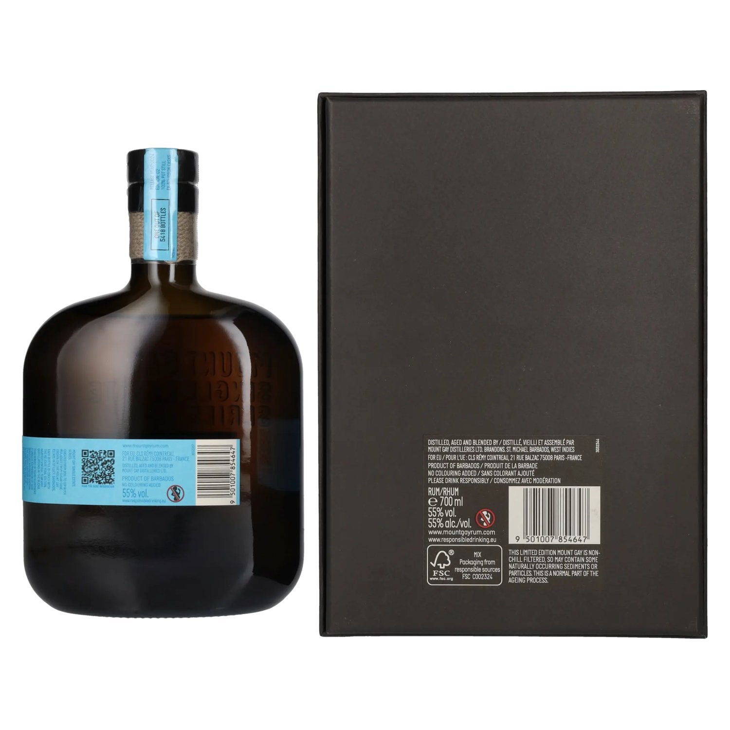 Mount Gay Single Estate Series #24/2 55% vol. 0,7l en boîte cadeau