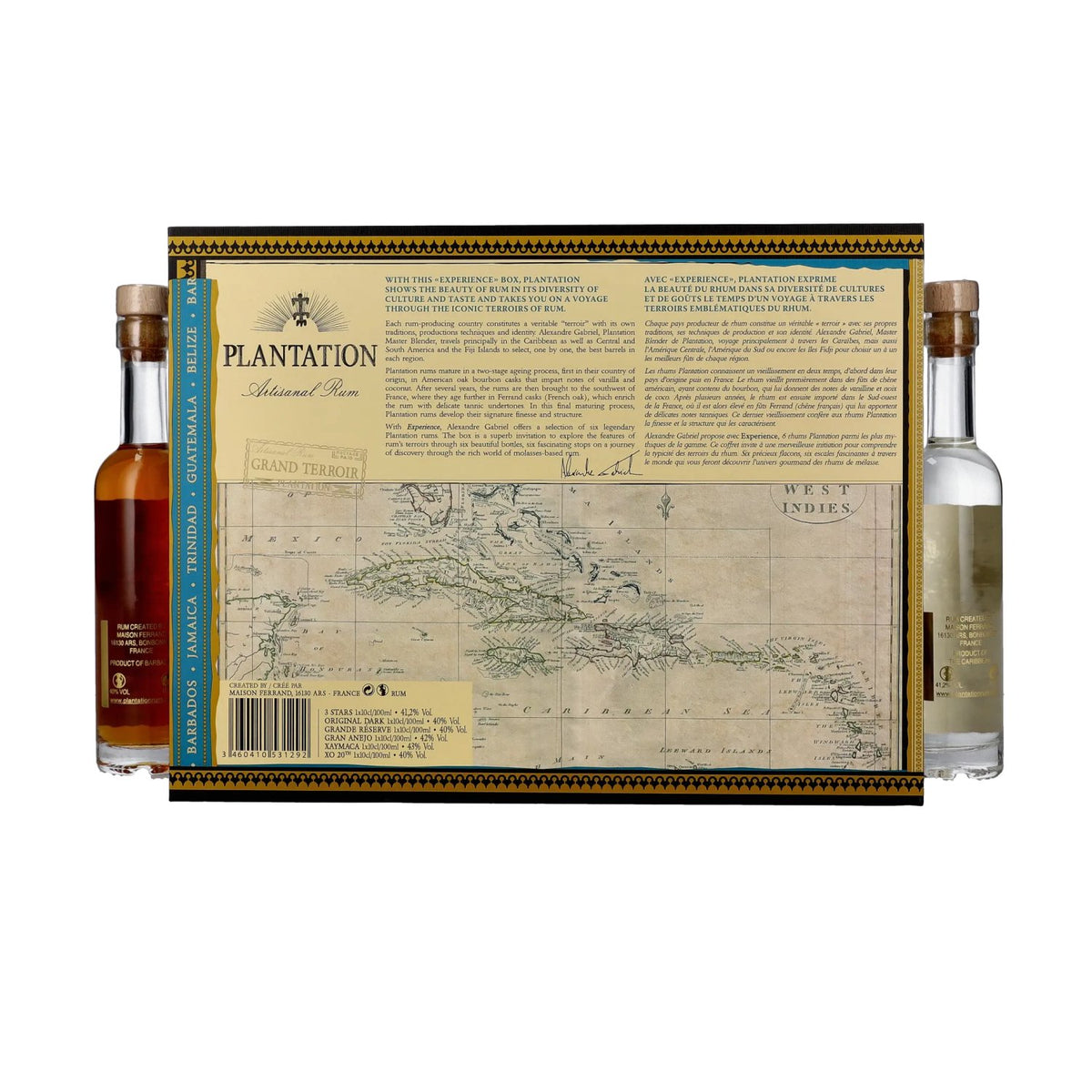 Plantation EXPERIENCE BOX Artisanal Rum 41% Vol. 6x0,1l in Geschenkbox