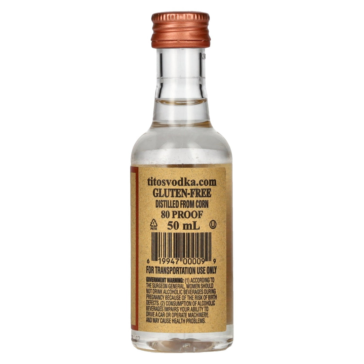 Tito's Handmade Vodka 40% Vol. 0,05l PET