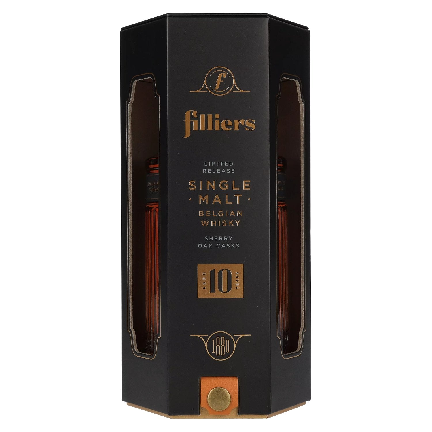 Filliers 10 Year Old Belgian Single Malt Whisky 43% Vol. 0,7l en boîte cadeau