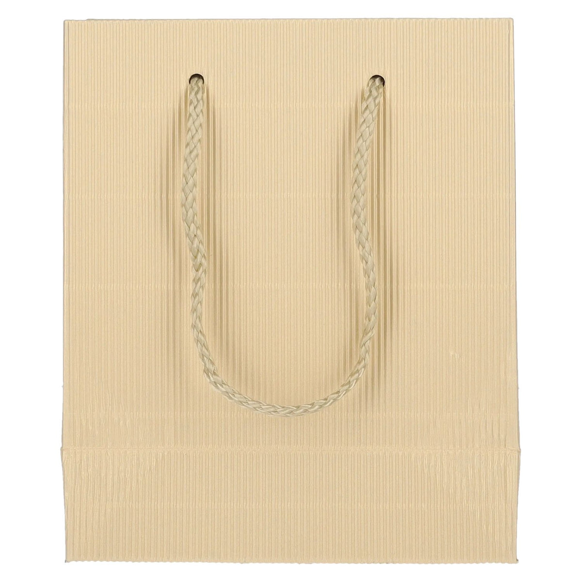 Tragetasche CREME-GOLD Offene Welle MINI