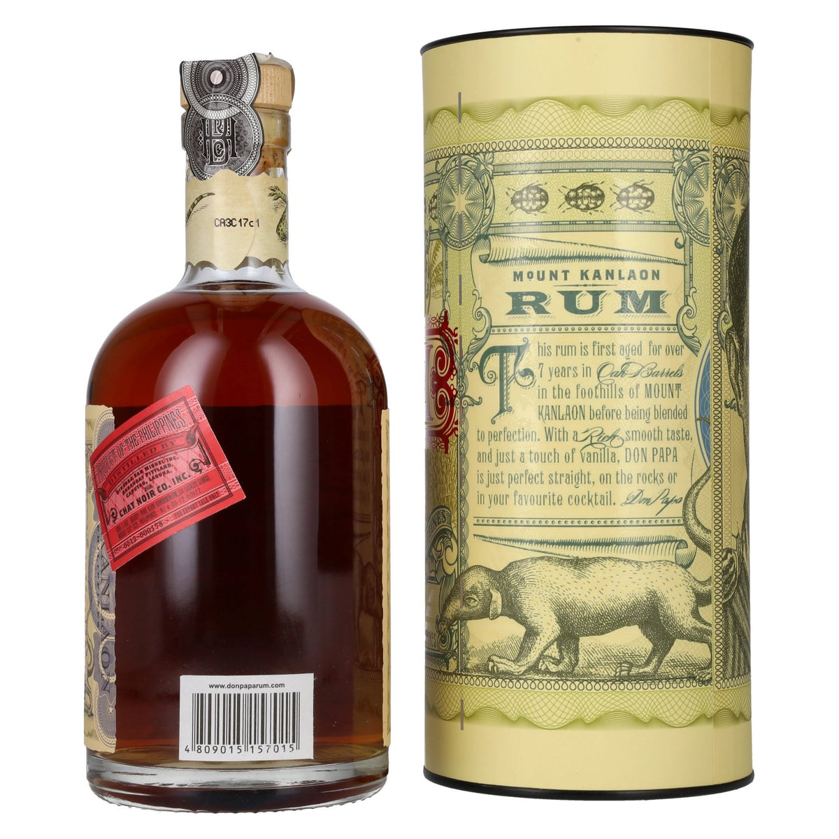 Don Papa 7 Years Old Small Batch Rum - Old Edition 40% Vol. 0,7l in Geschenkbox