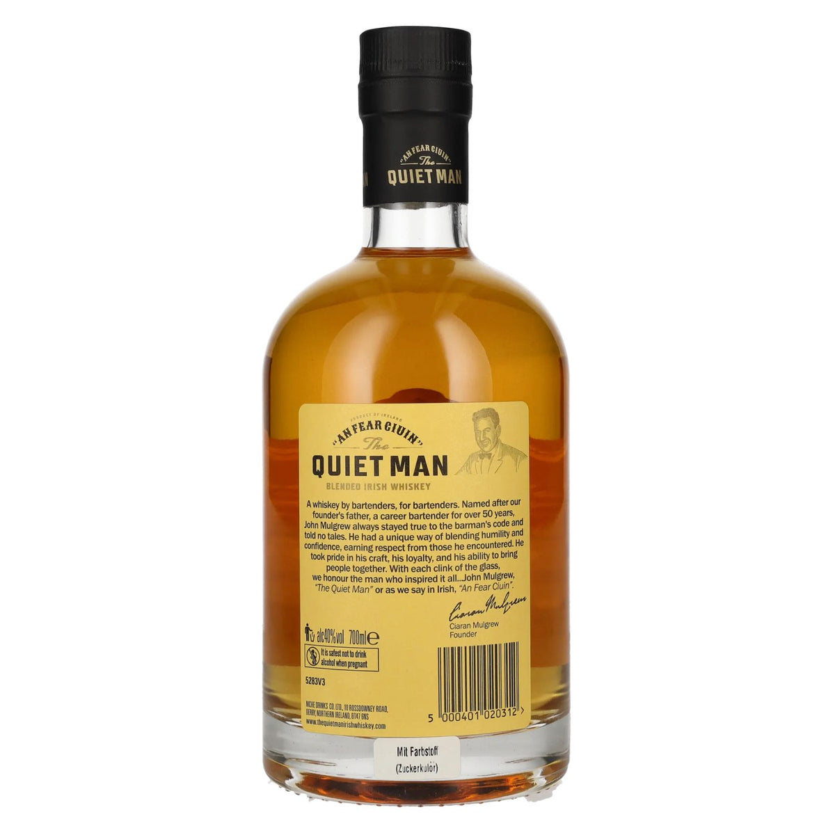 The Quiet Man AN FEAR CIUIN Traditional Blended Irish Whiskey 40% Vol. 0,7l