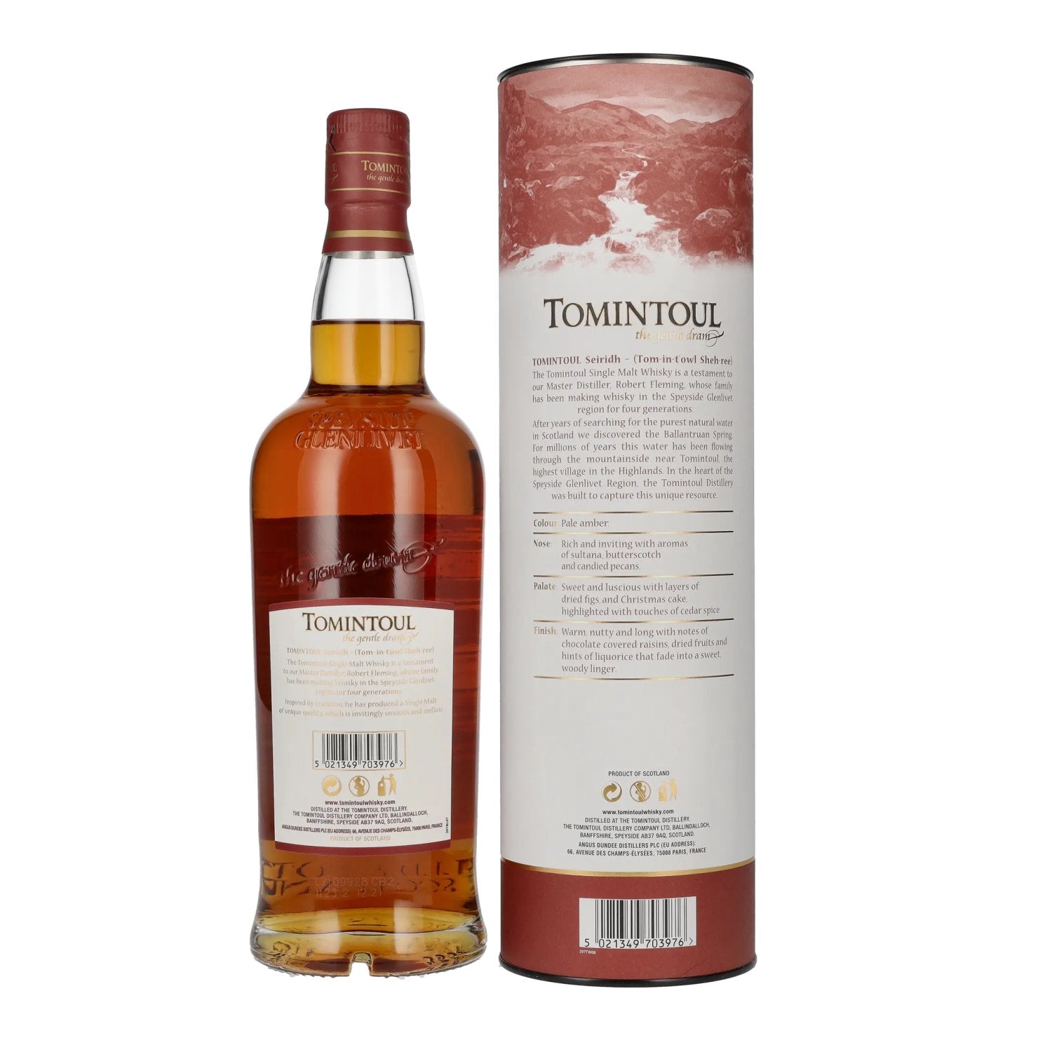 Tomintoul SEIRIDH Speyside Glenlivet OLOROSO SHERRY CASK Limited Edition 40% Vol. 0,7l in Geschenkbox