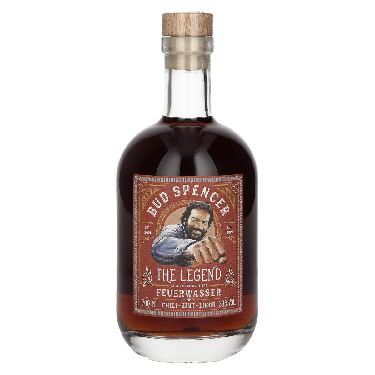 Bud Spencer The Legend FEUERWASSER Chilli-Cinnamon Liqueur 33% Vol. 0,7l