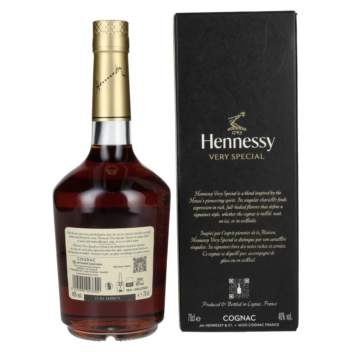 Hennessy Very Special Cognac 40% vol. 0,7l en coffret cadeau
