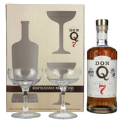 Don Q RESERVA Añejo 7 Años Puerto Rican Rum 40% Vol. 0,7l in gift box with 2 glasses