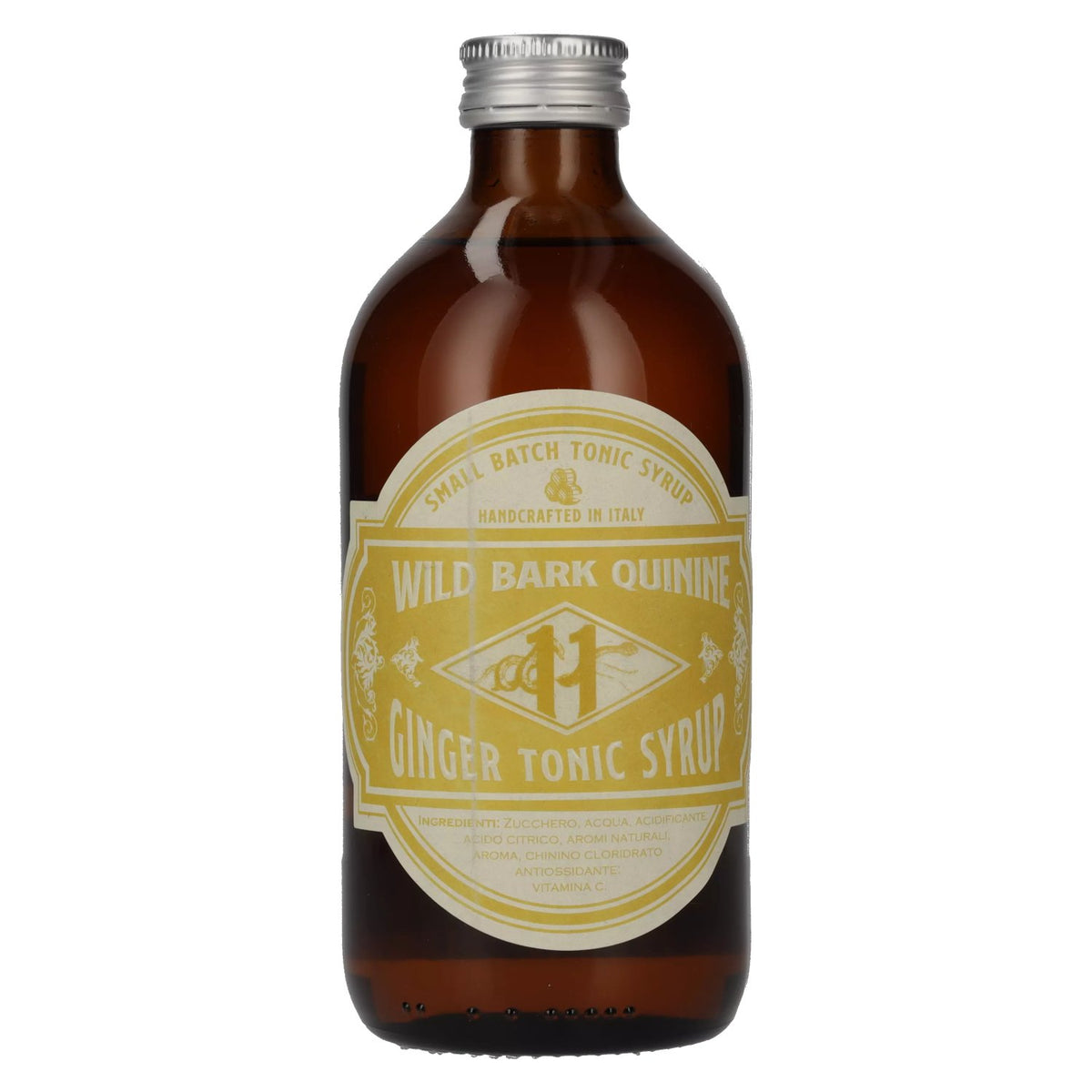 Wild Bark Quinine GINGER Small Batch Tonic Syrup 0.5l