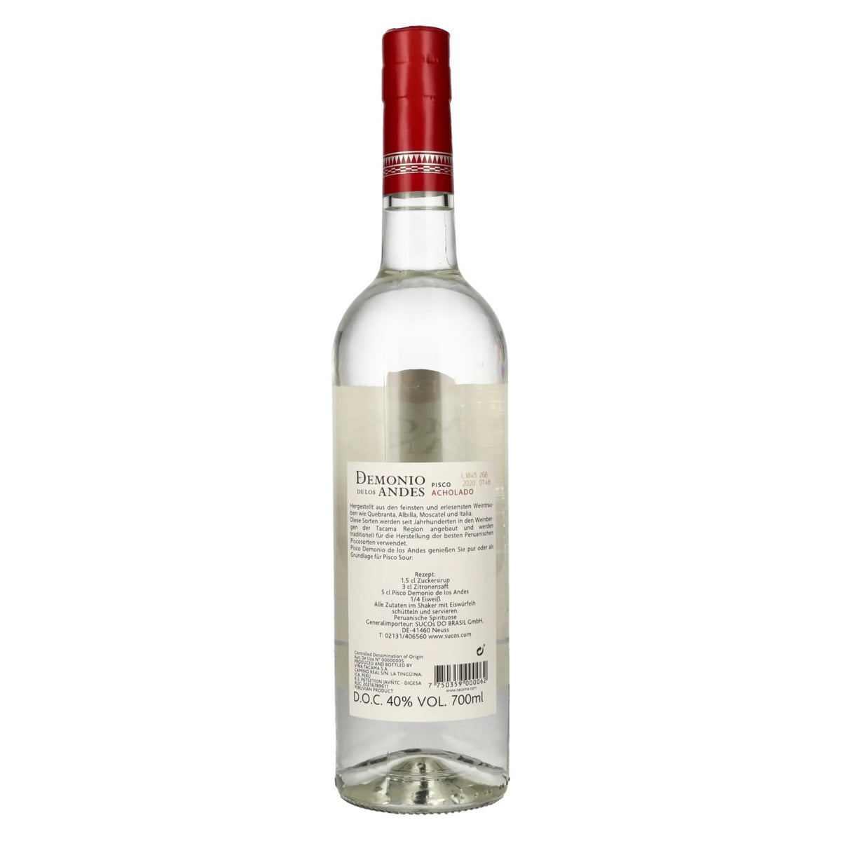 Tacama Demonio de los Andes ACHOLADO Pisco 40% Vol. 0,7l