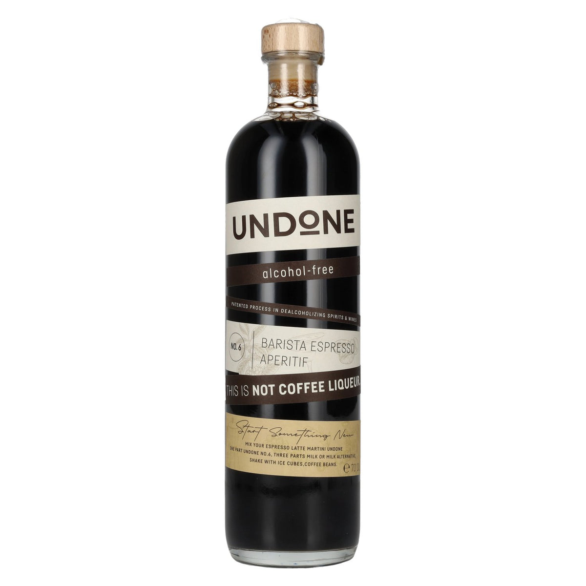 Undone Barista Espresso Apéritif This is not Coffee Liqueur sans alcool No. 6 0,7l