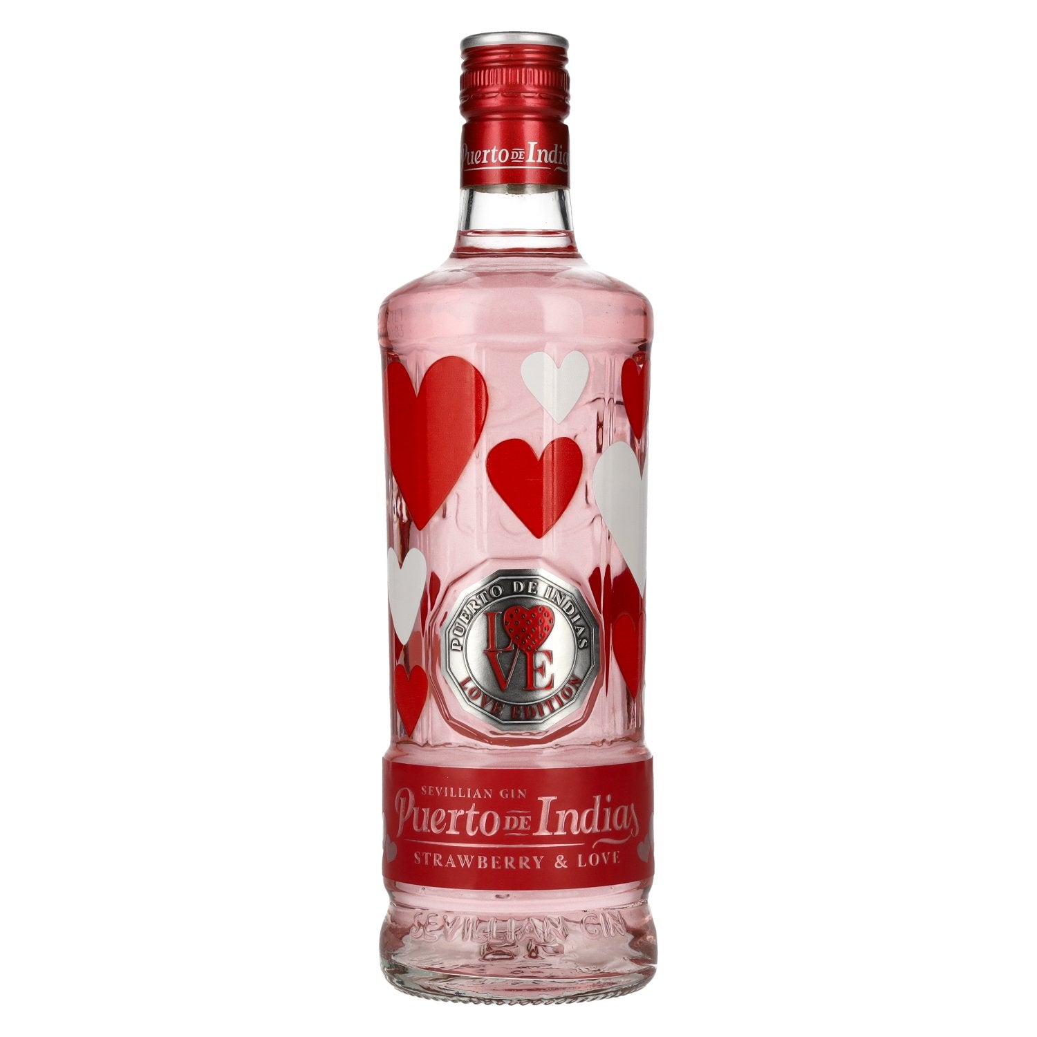 Puerto de Indias STRAWBERRY &amp; LOVE Valentines Edition Gin 37,5% Vol. 0,7l