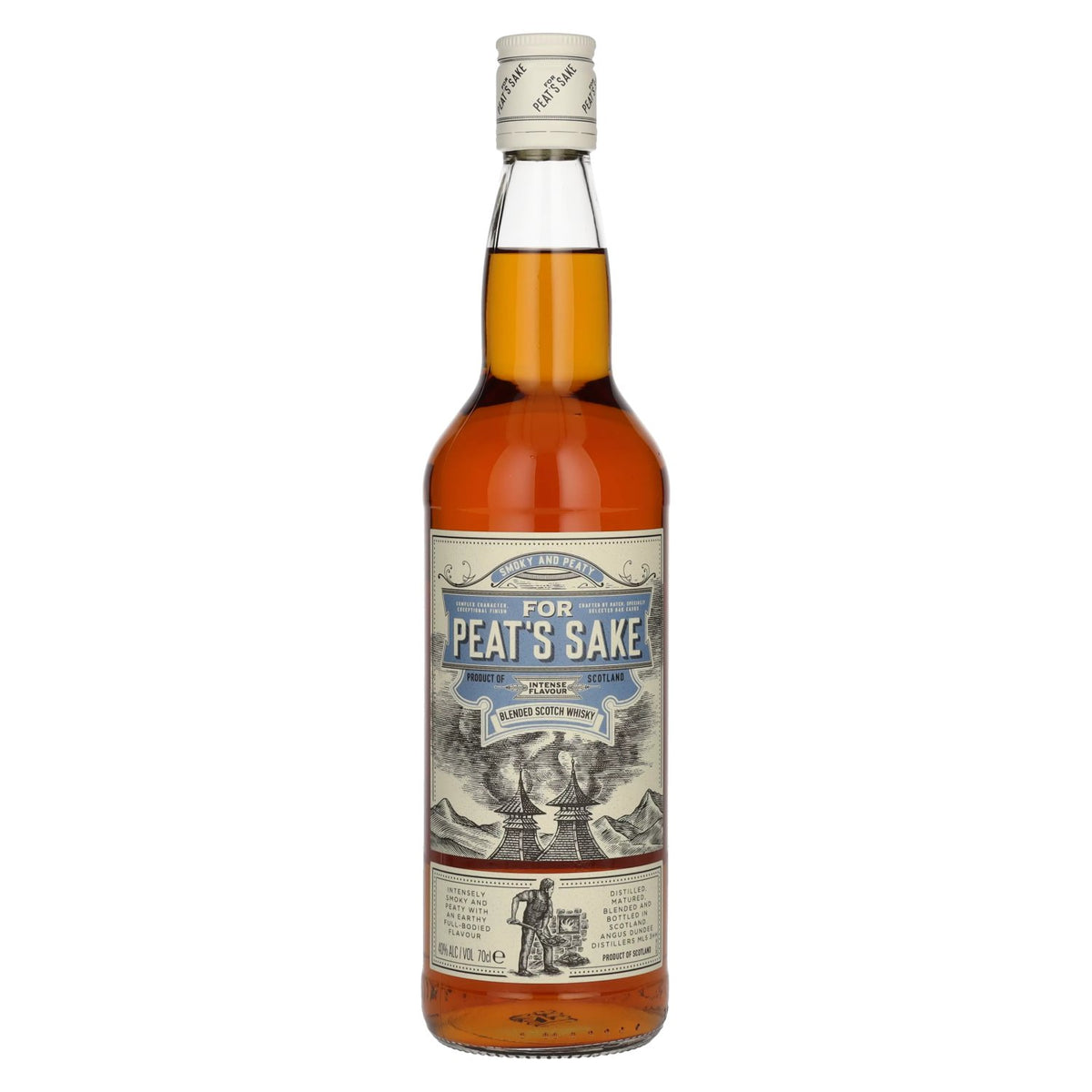 For Peat's Sake Smoky &amp; Peaty Blended Scotch Whisky 40% Vol. 0,7l