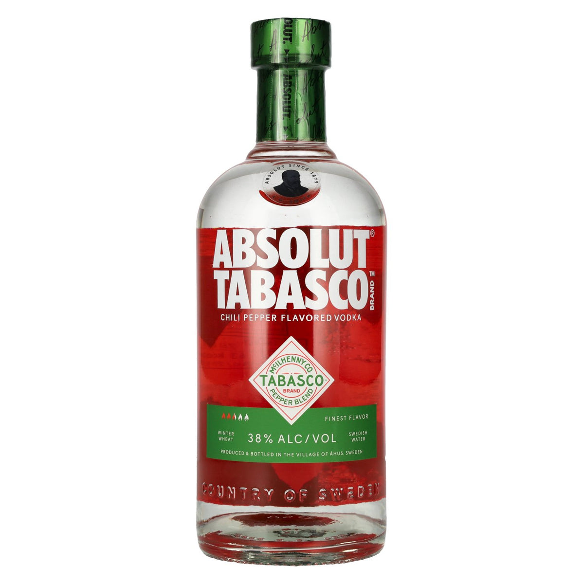 Absolut Vodka aromatisée au TABASCO, 38 % vol., 0,7 l