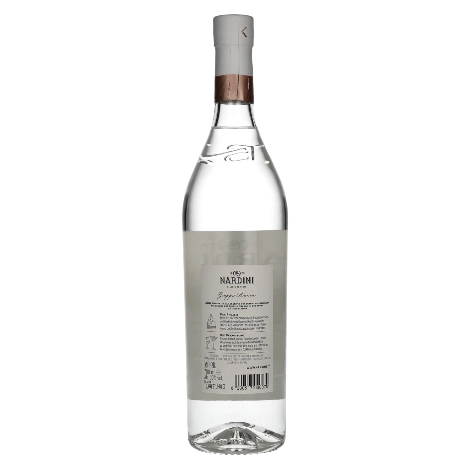 Nardini Grappa Bianca 50% vol. 0,7l