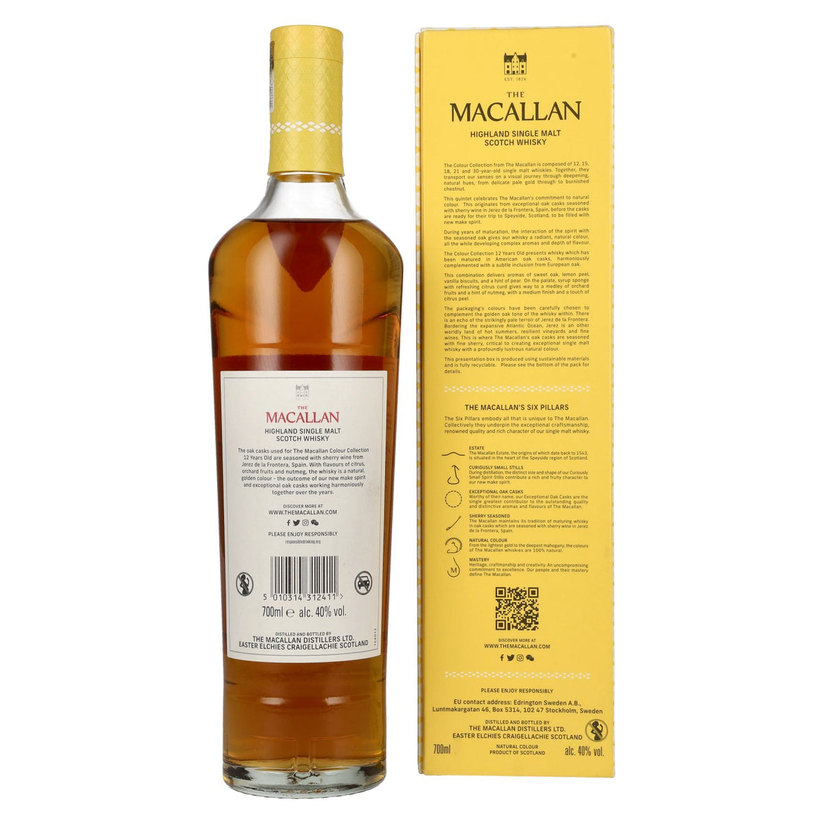 The Macallan 12 Years Old Colour Collection 40% Vol. 0,7l in gift box
