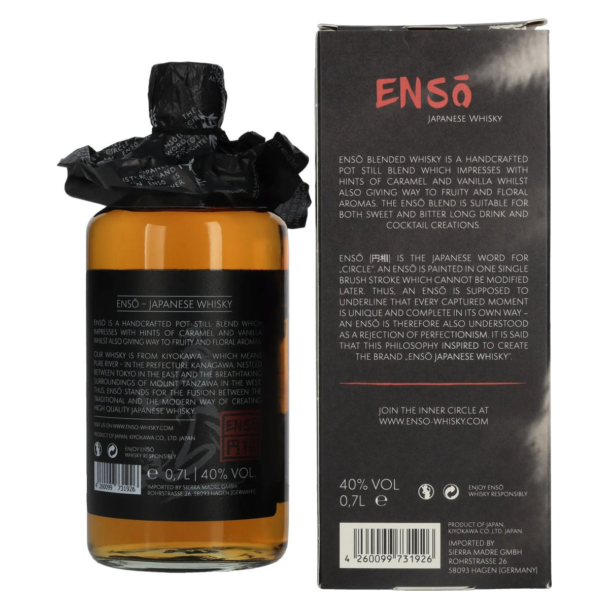 Ensō Japanese Whisky 40% Vol. 0,7l in gift box