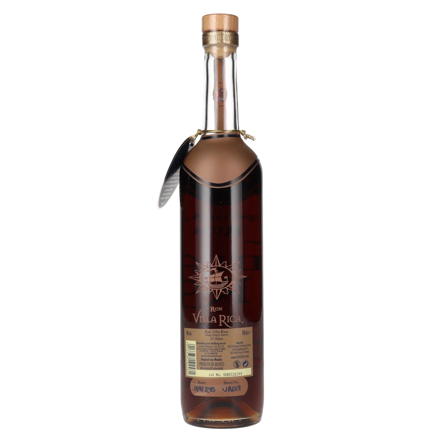 Villa Rica Single Barrel Ultra Premium 23 Years Old Superior Aged Rum 40% Vol. 0,7l