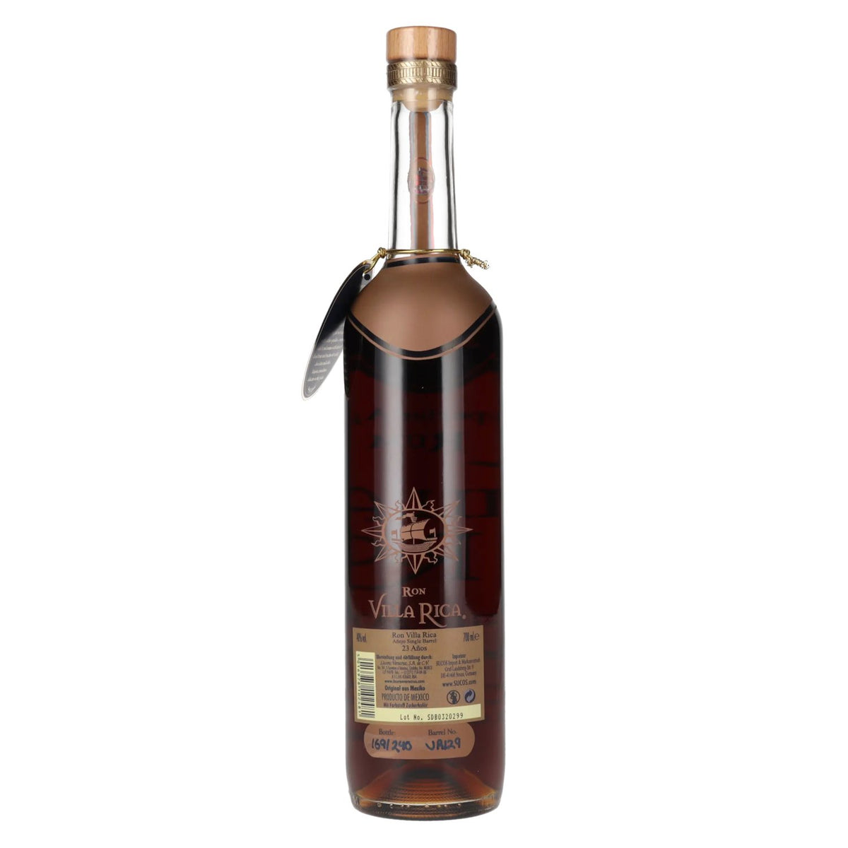 Villa Rica Single Barrel Ultra Premium 23 Years Old Superior Aged Rum 40% Vol. 0,7l
