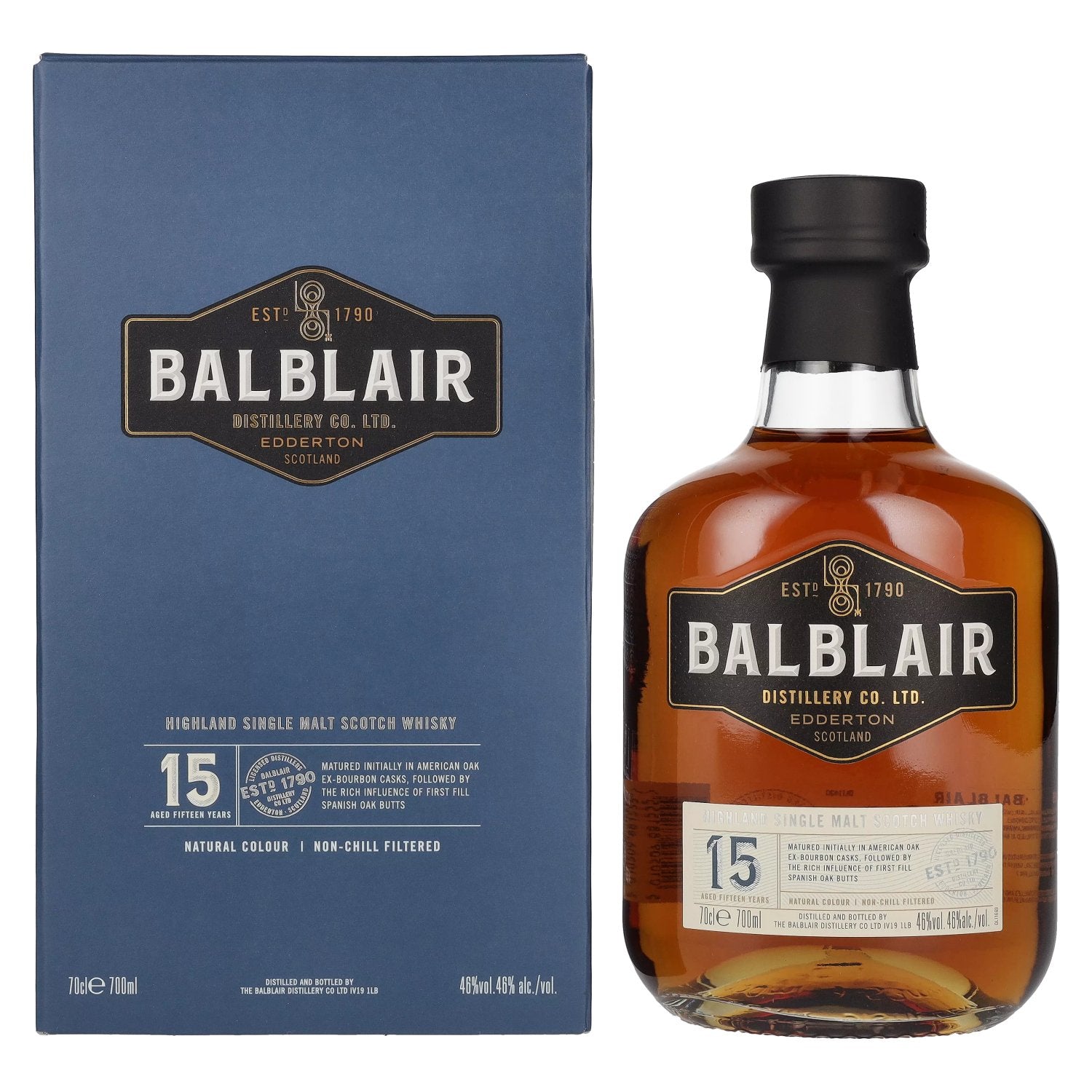 Balblair 15 Years Old Highland Single Malt 46% Vol. 0,7l in gift box