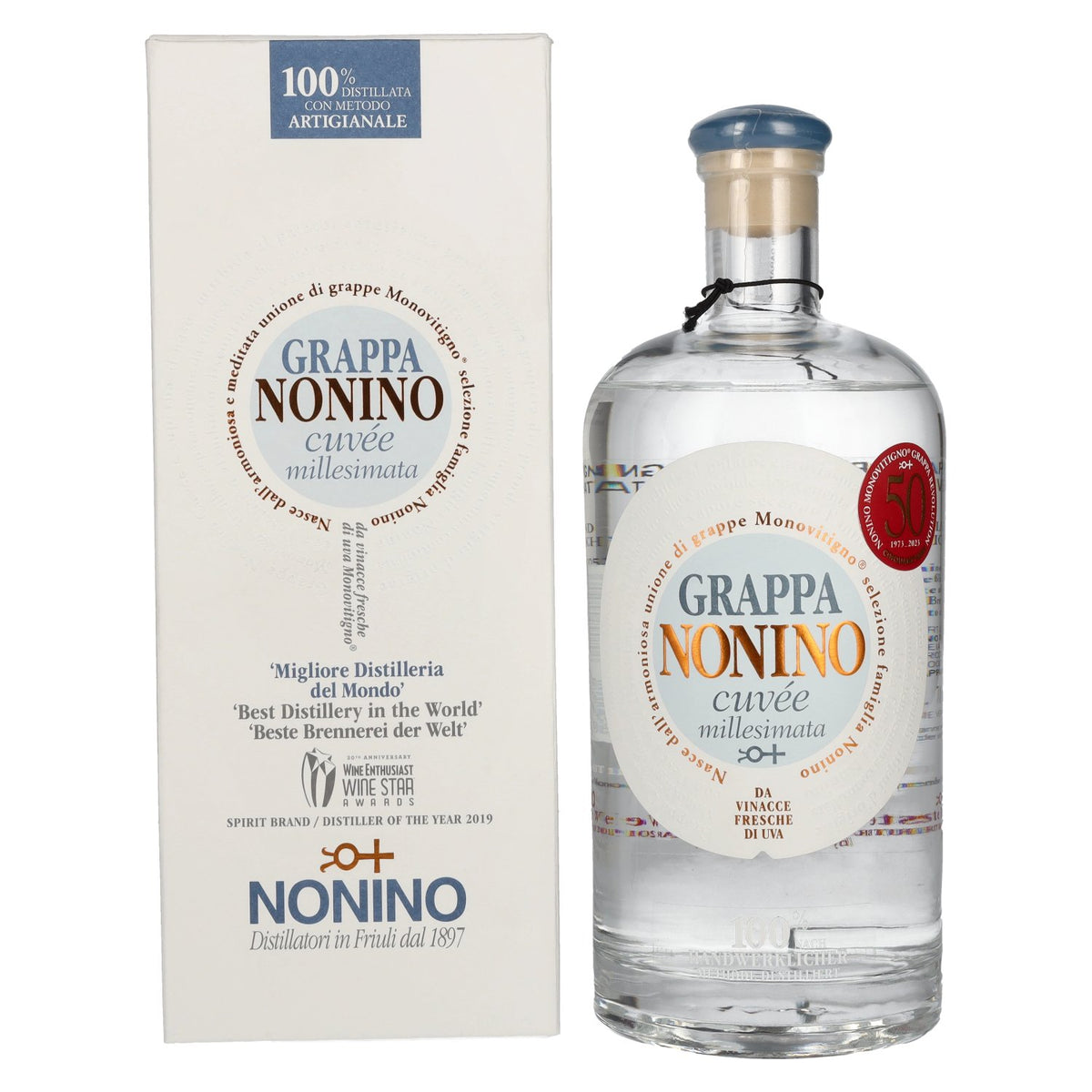 Nonino Grappa Millesimata Cuvée 40% Vol. 0,7l in gift box