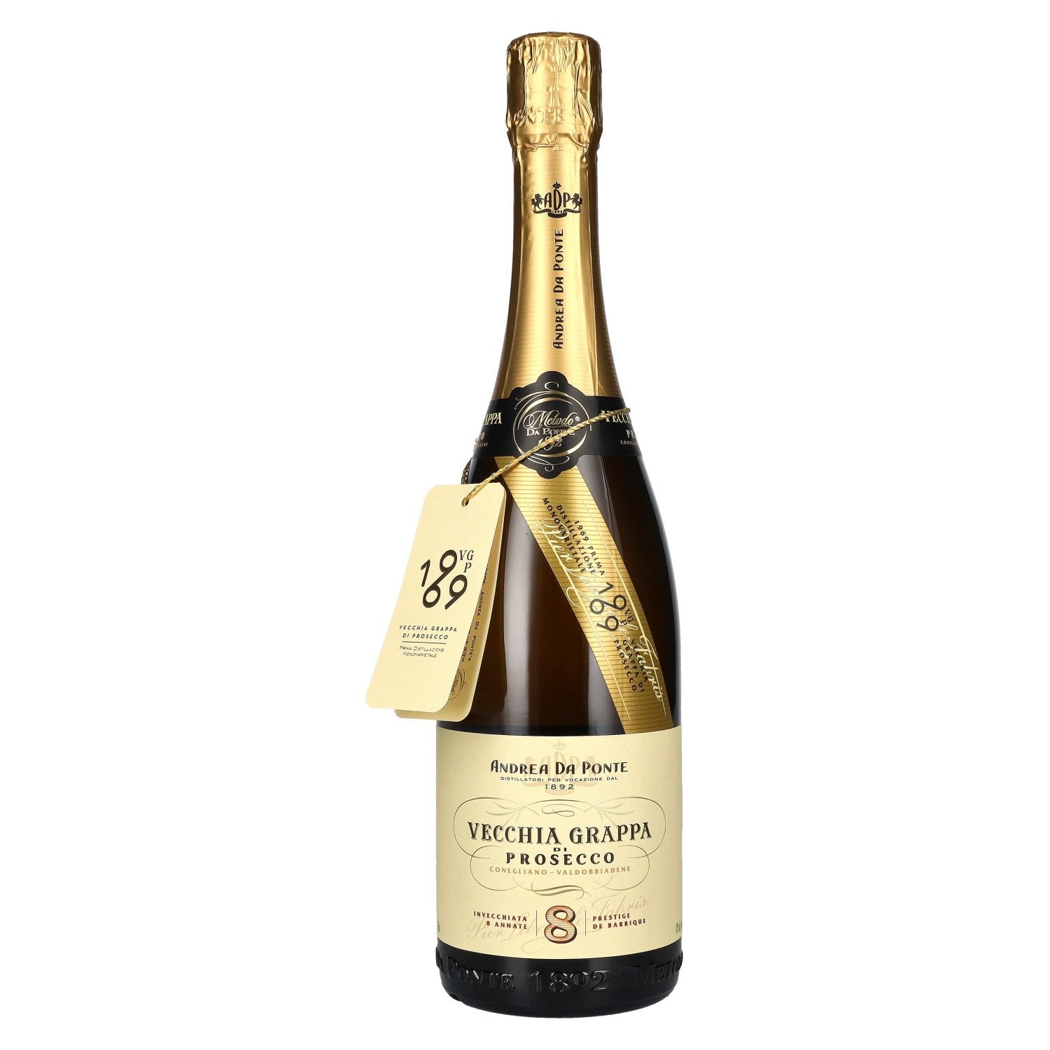 Andrea Da Ponte Vecchia Grappa di Prosecco 8 Annate 42% Vol. 0,7l
