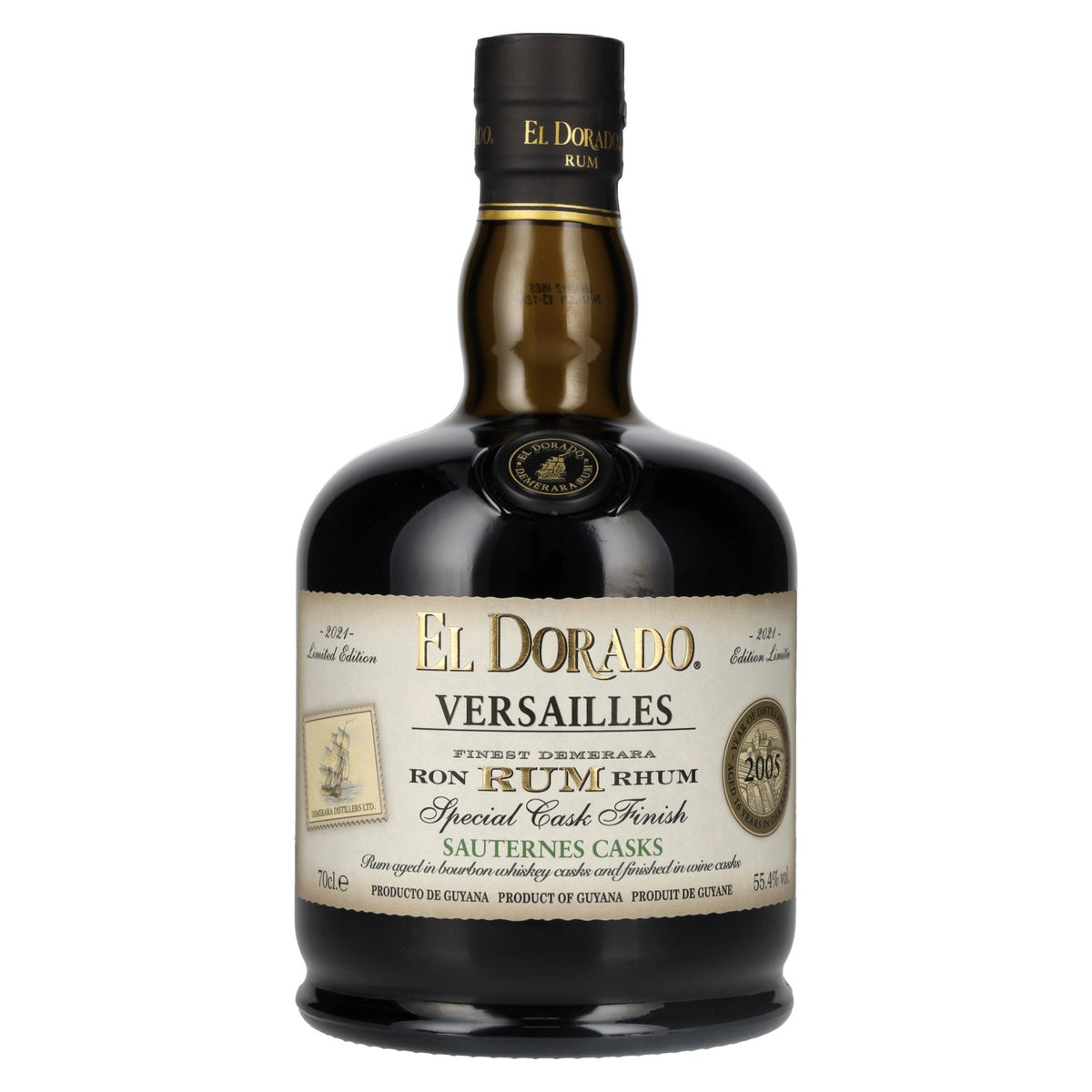 Rhum El Dorado VERSAILLES Special Sauternes Casks 2005 55,4 % vol. 0,7 l