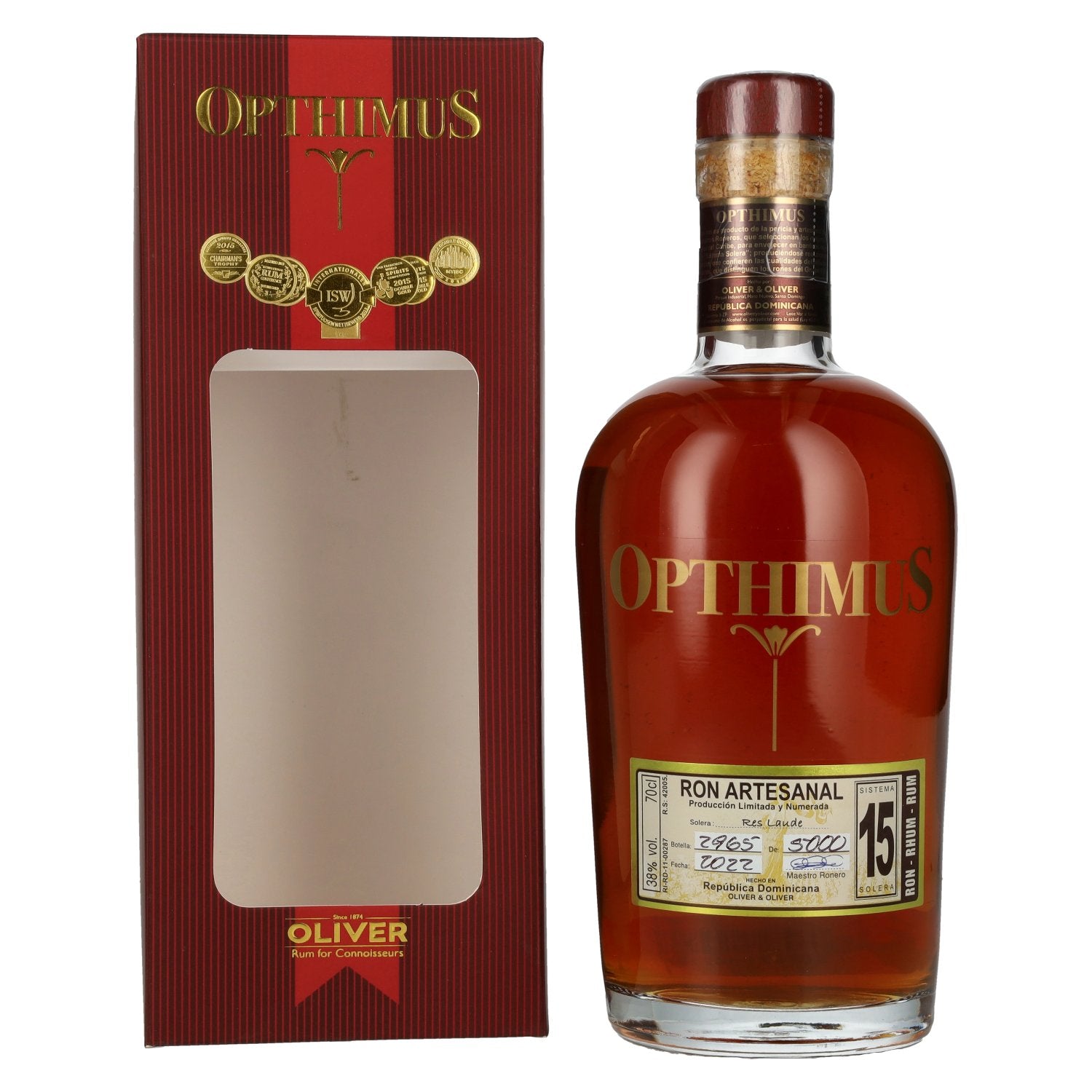 Opthimus 15 Sistema Solera Res Laude 38% Vol. 0,7l in Geschenkbox