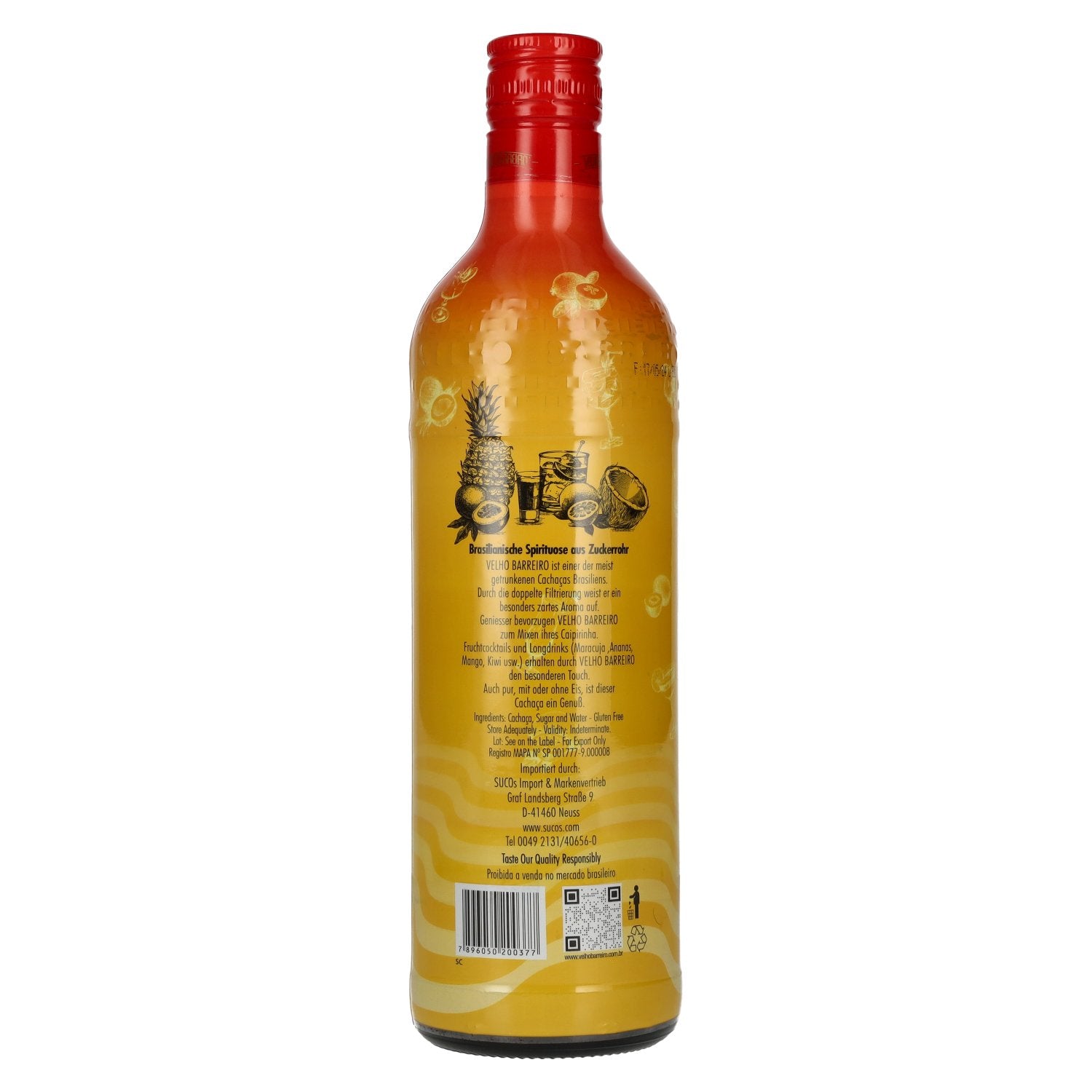 Velho Barreiro Cachaça Special Edition 39% Vol. 0,7l