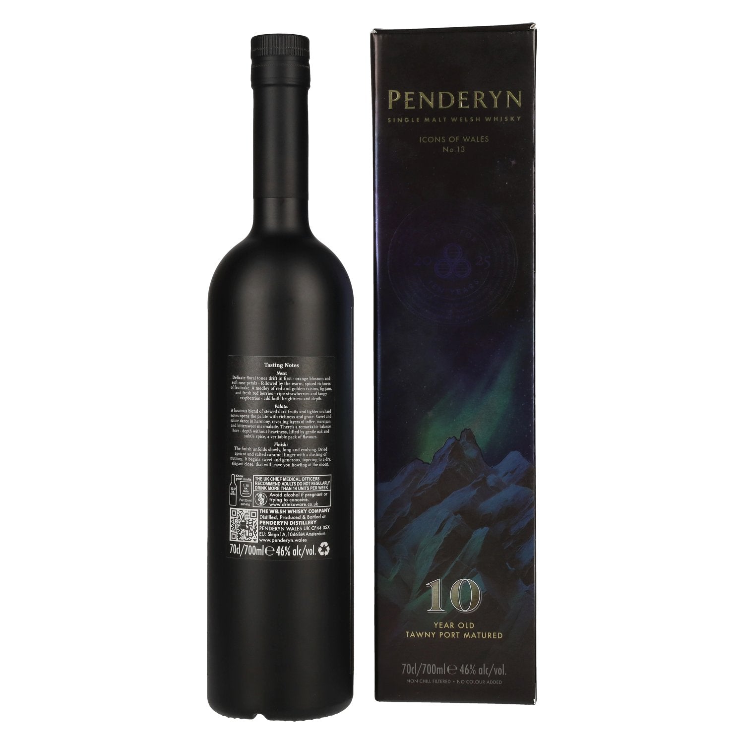 Penderyn BAD WOLF Welsh Whiskey Icons of Wales Nr. 13 46% Vol. 0,7l in Geschenkbox