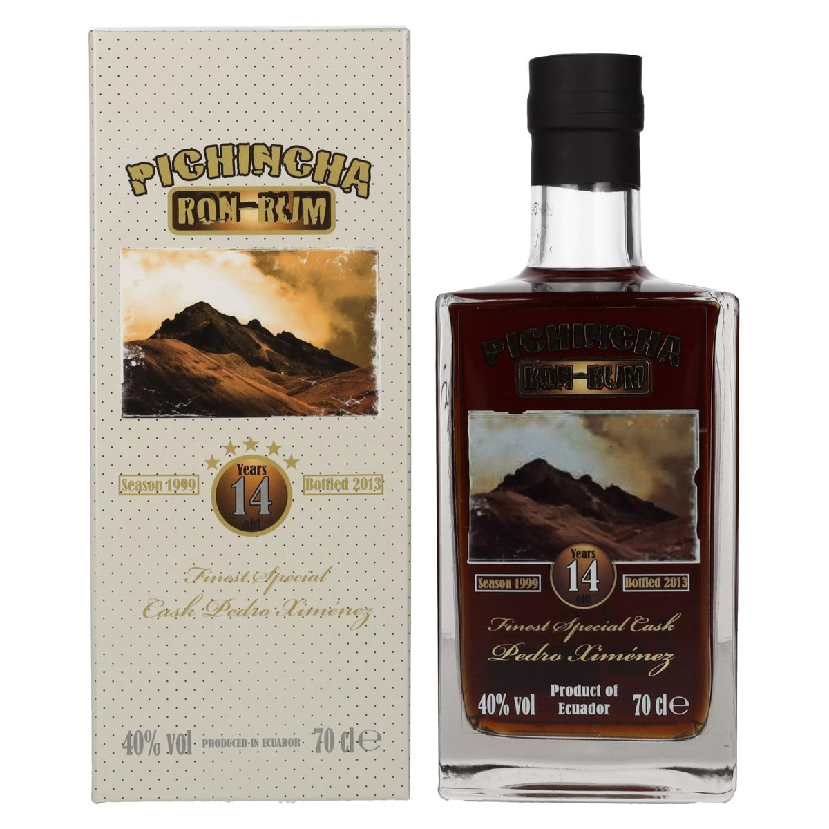 Rhum Pichincha 14 ans « Finest Special Cask » Pedro Ximénez, 40 % vol., 0,7 l, dans un coffret cadeau