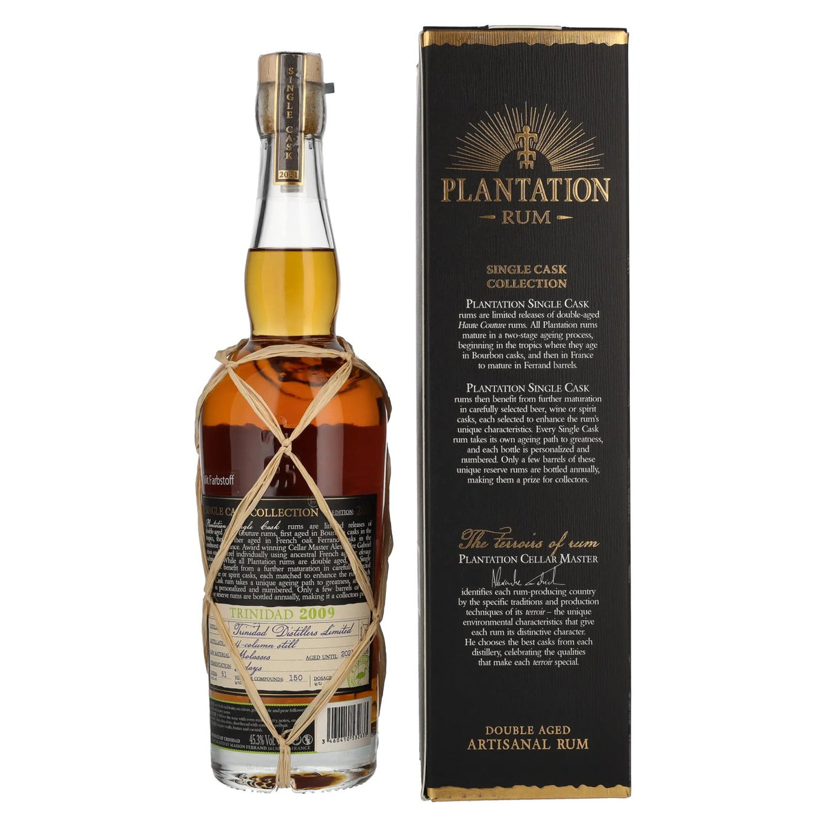 Plantation Rum TRINIDAD 2009 Beer Maturation Edition 2021 45,3% vol. 0,7l en boîte cadeau