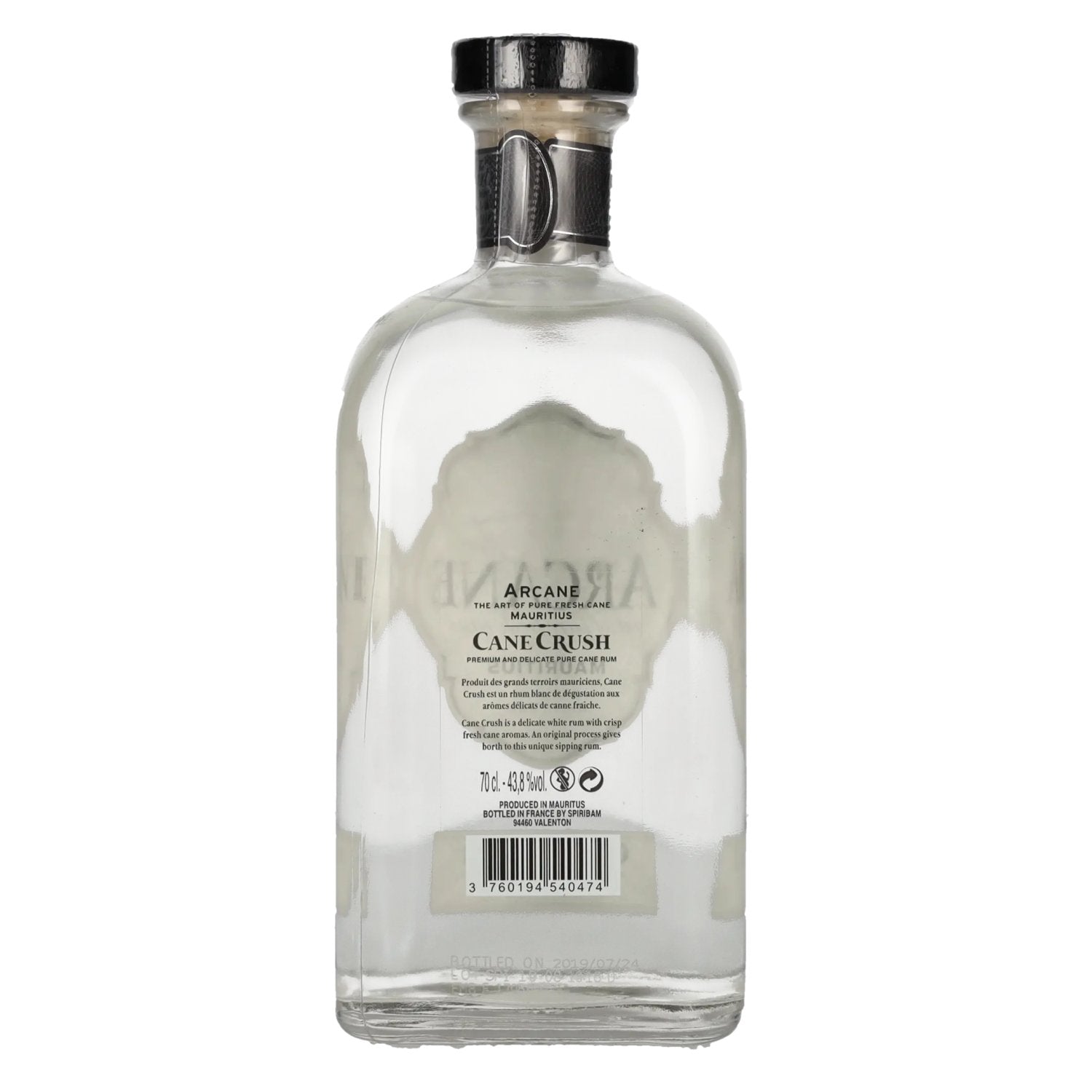 The Arcane CANE CRUSH Premium White Rum 43,8% Vol. 0,7l