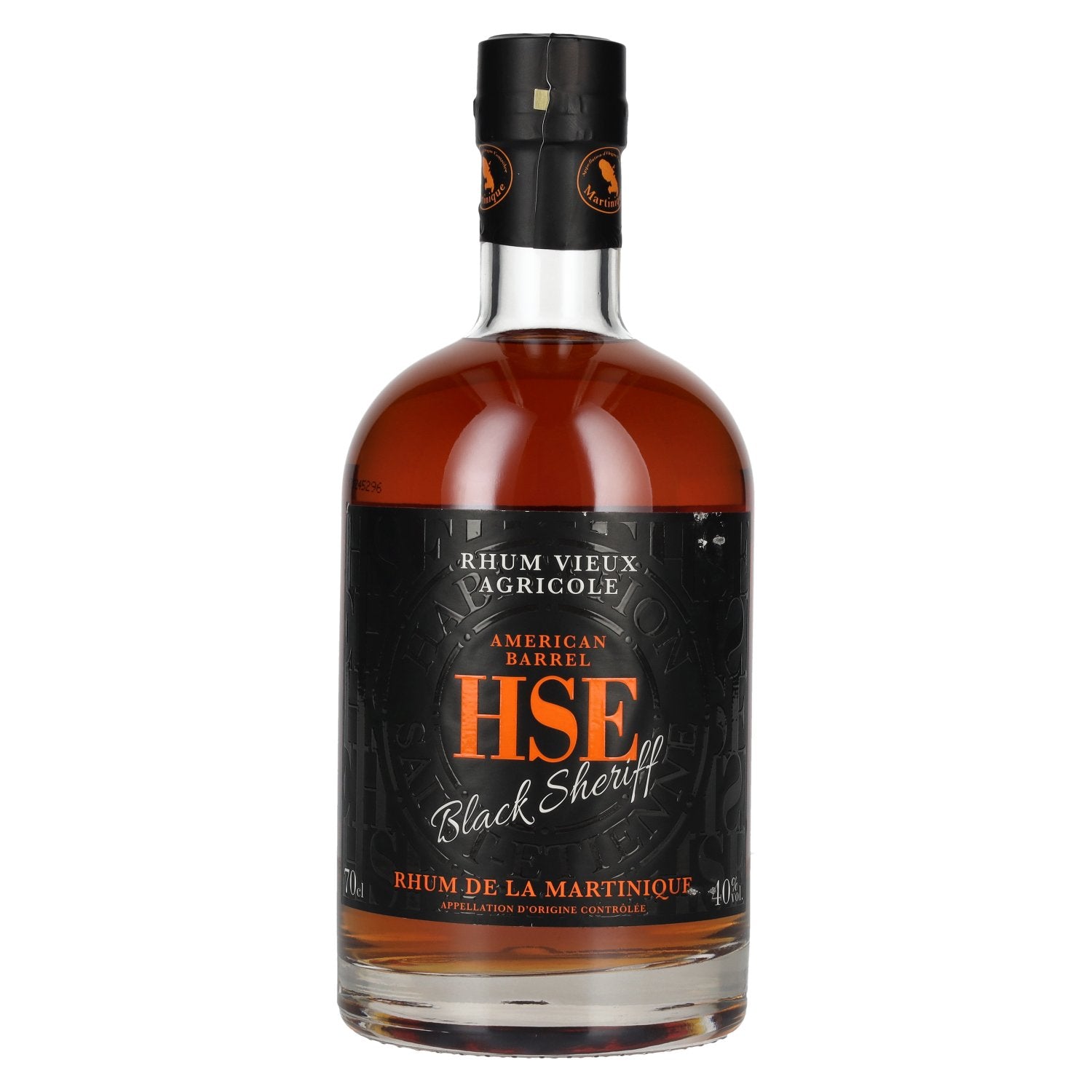 HSE Rhum Vieux Agricole BLACK SHERIFF American Barrel 40% Vol. 0,7l