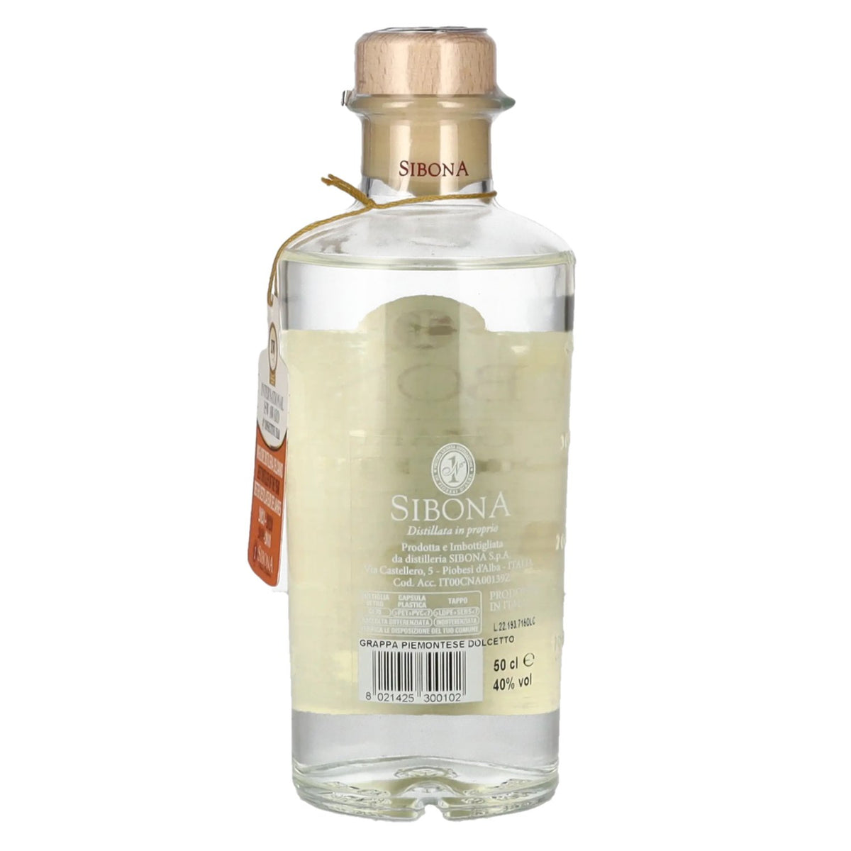 Sibona La Grappa di DOLCETTO 40% Vol. 0,5l