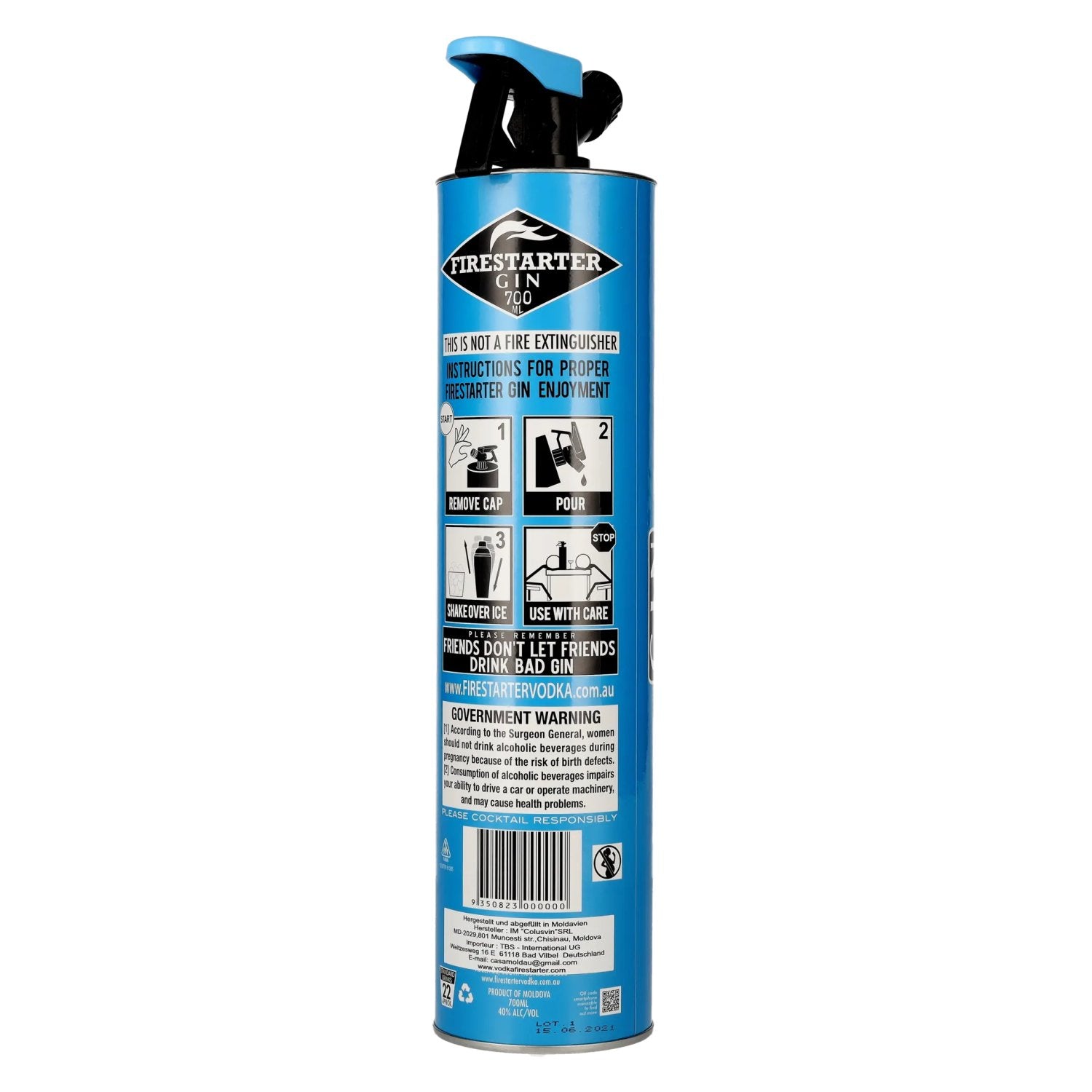 Firestarter Premium Gin 40% Vol. 0,7l