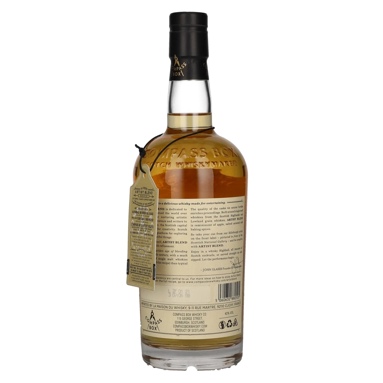 Compass Box ARTIST BLEND Scotch Whisky 43% Vol. 0,7l