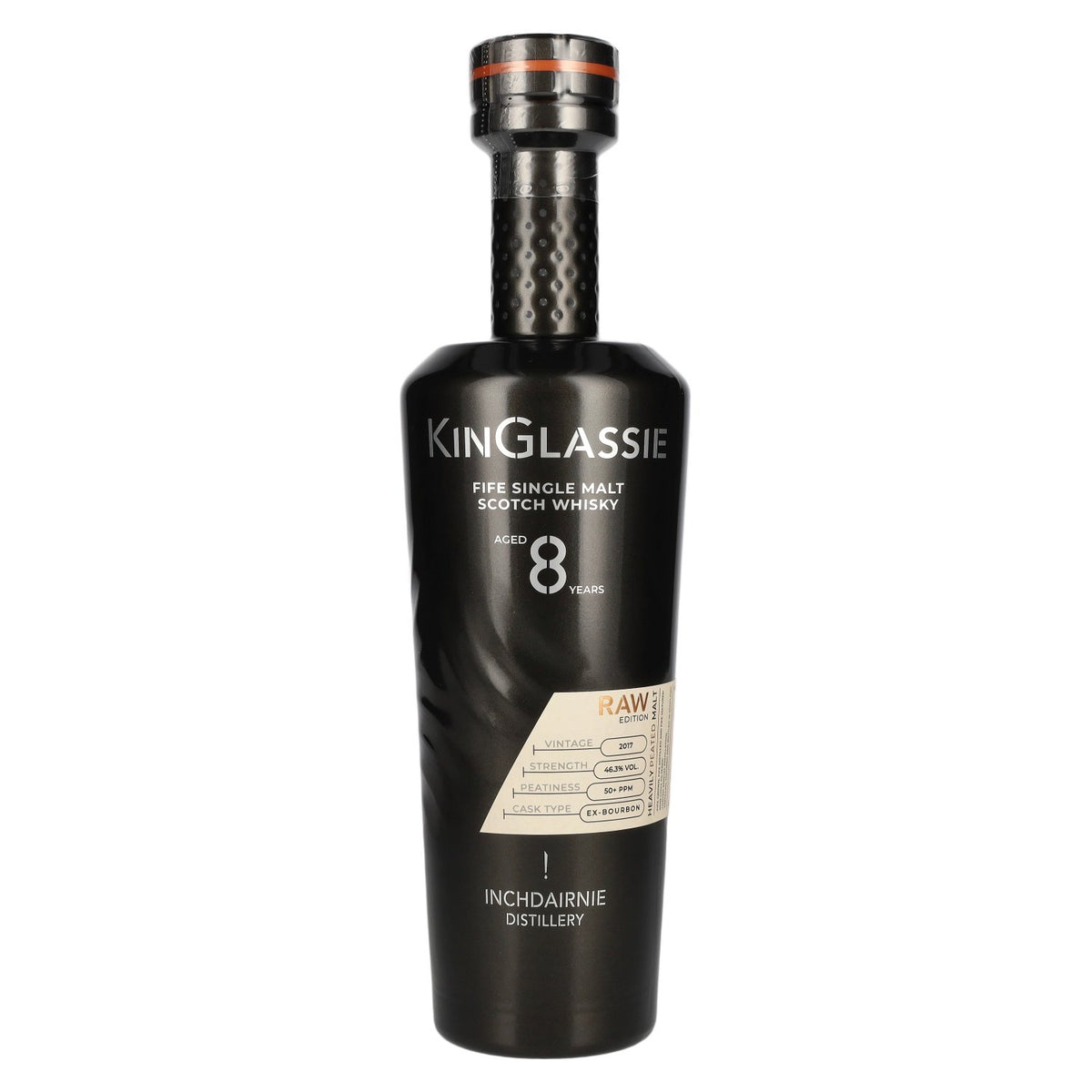 Inchdairnie KinGlassie 8-Year-Old Raw Fife Single Malt Scotch Whisky 46.3% vol. 0.7 l