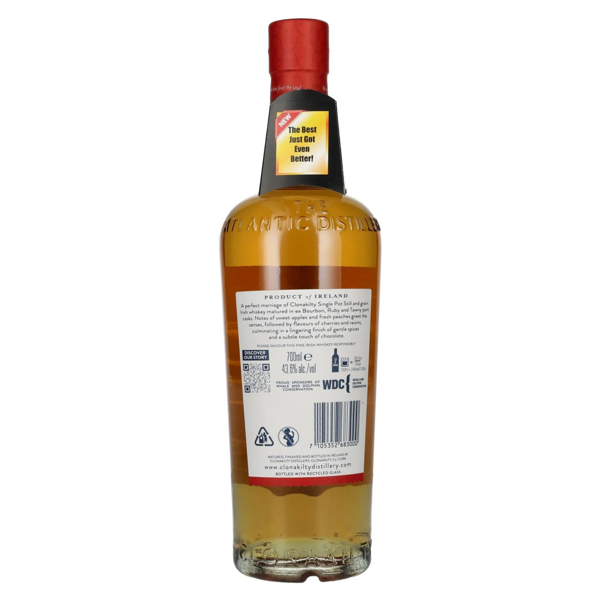 Clonakilty Irish Whiskey Port Cask 43,6% Vol. 0,7l