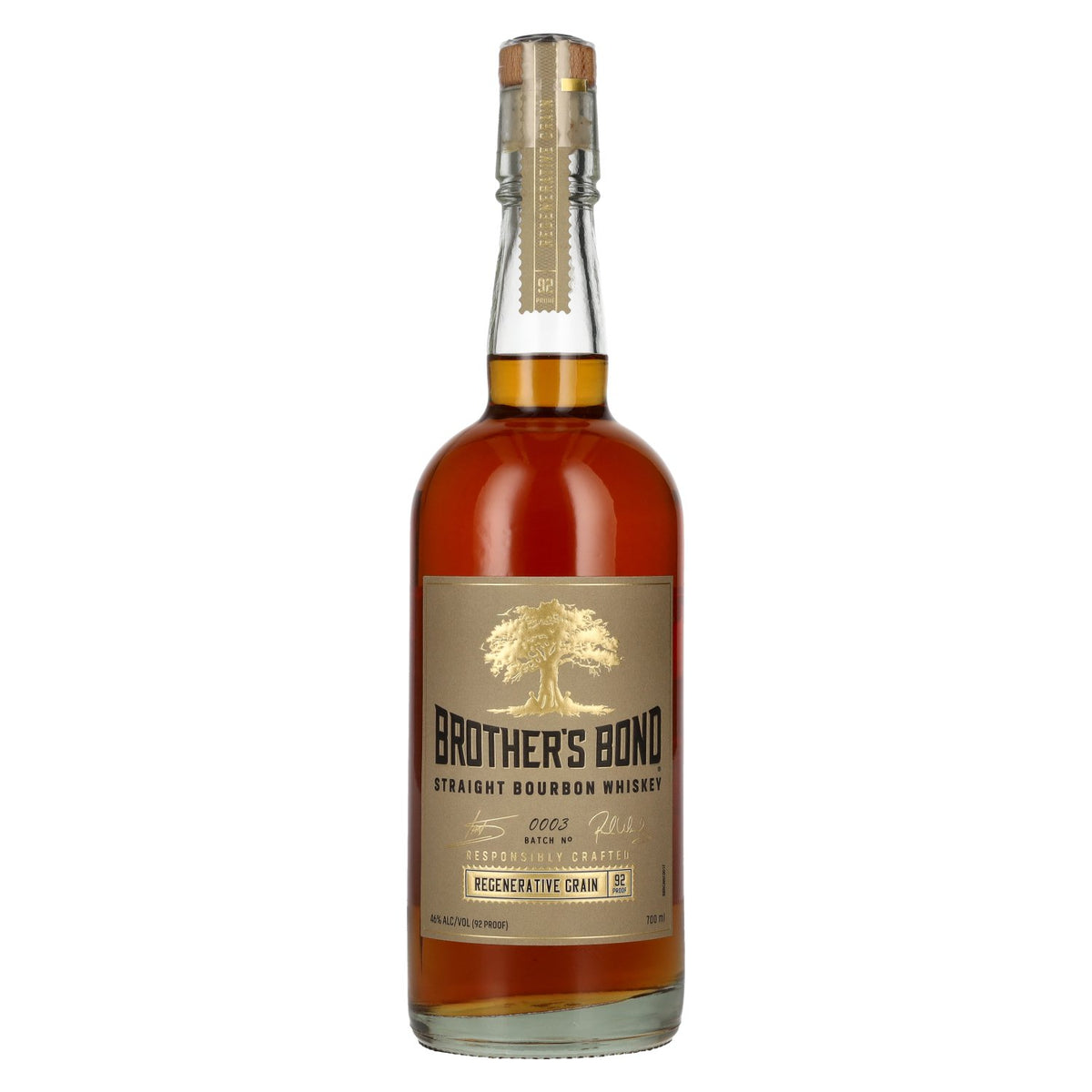 Brother's Bond Regenerative Grain Straight Bourbon Whisky Batch No. 0003 46% vol. 0.7 l