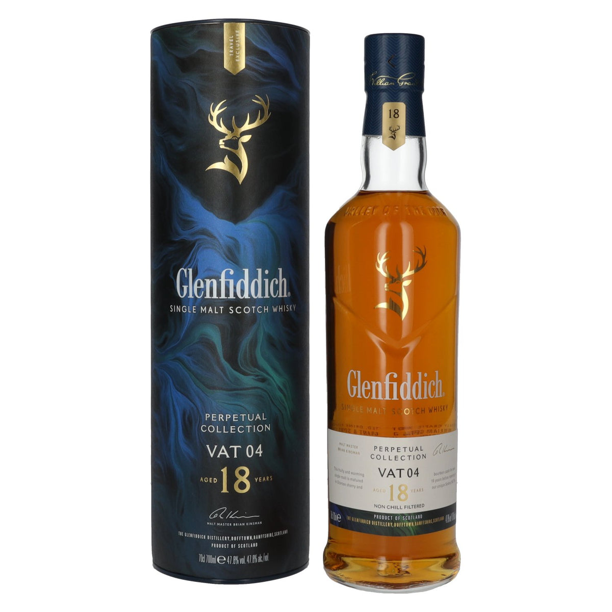 Glenfiddich 18 Years Old Perpetual Collection VAT 04 Single Malt Scotch Whisky 47,8% Vol. 0,7l en boîte cadeau