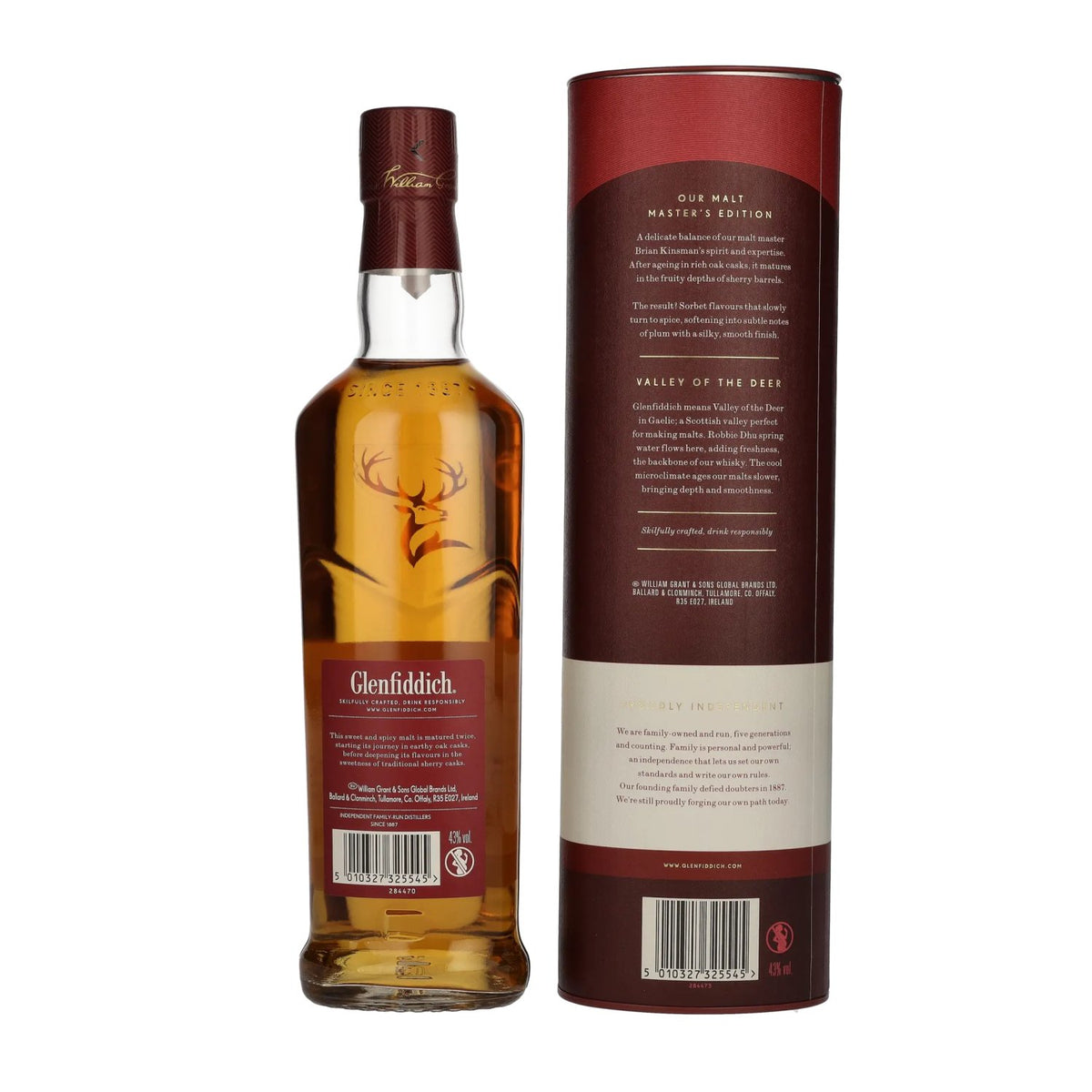 Glenfiddich MALT MASTER'S EDITION Single Malt Scotch Whisky 43% Vol. 0,7l en boîte cadeau
