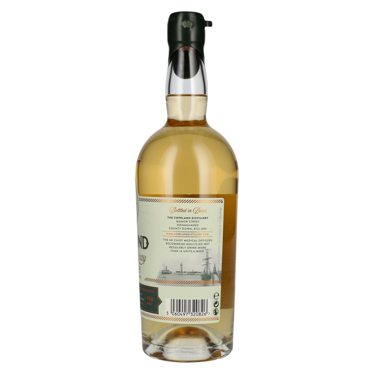 Copeland Distillery Merchant’s Quay Banyuls &amp; PX Cask Green Label Irish Whiskey 40% ABV 0.7l
