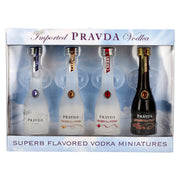 Pravda Vodka 38.1% ABV, 4 x 0.05 l