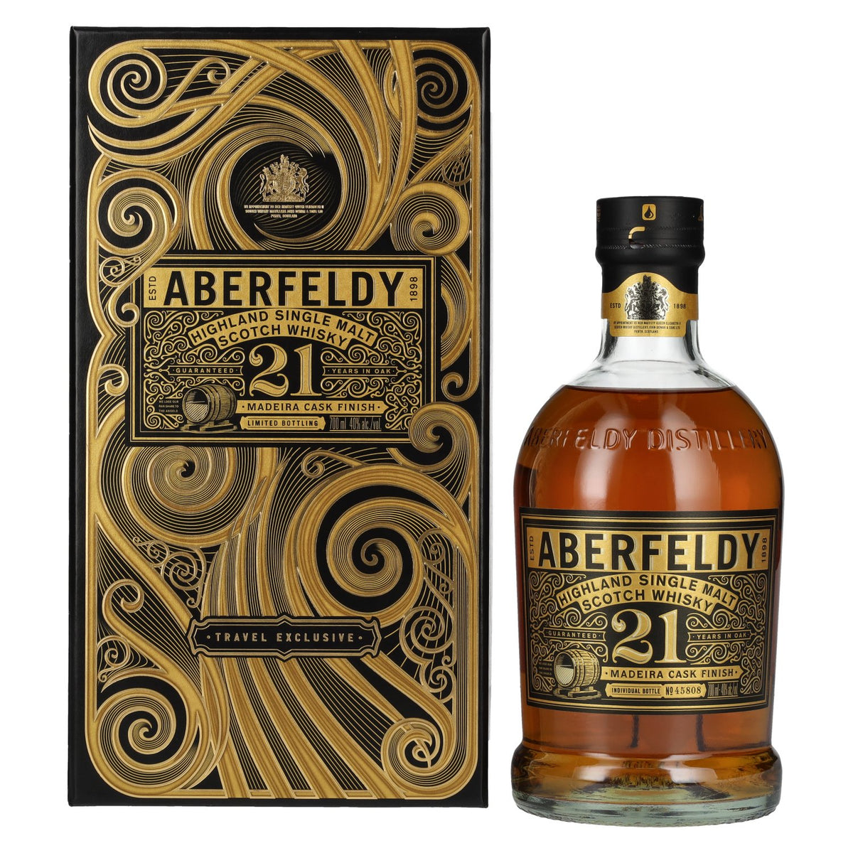 Aberfeldy 21 Years Old Highland Single Malt MADEIRA CASK FINISH 40% Vol. 0,7l in Geschenkbox
