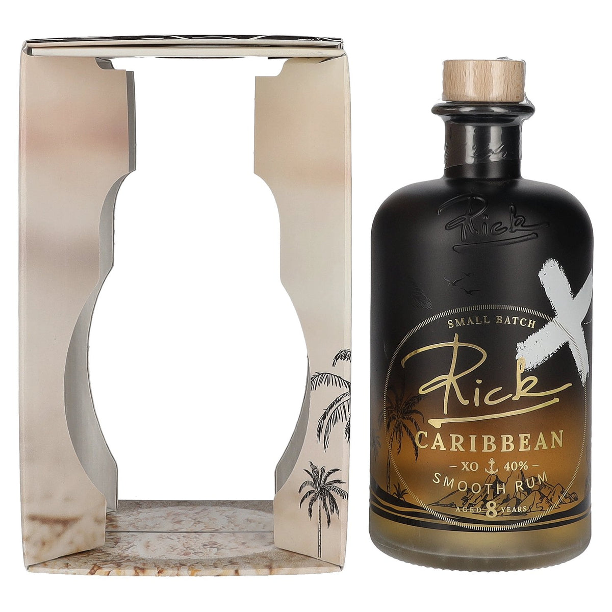 Rick Caribbean XO 8 Years Old Smooth Rum 40% Vol. 0,5l in Geschenkbox